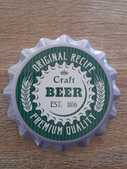 set 0f 4 ceramic beer coasters