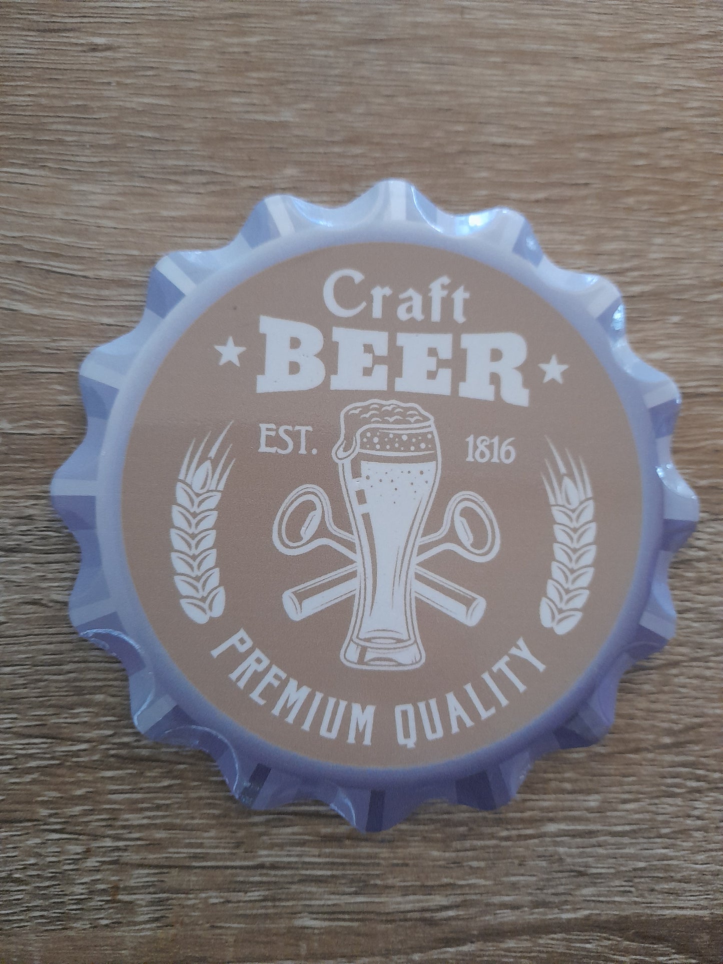 set 0f 4 ceramic beer coasters